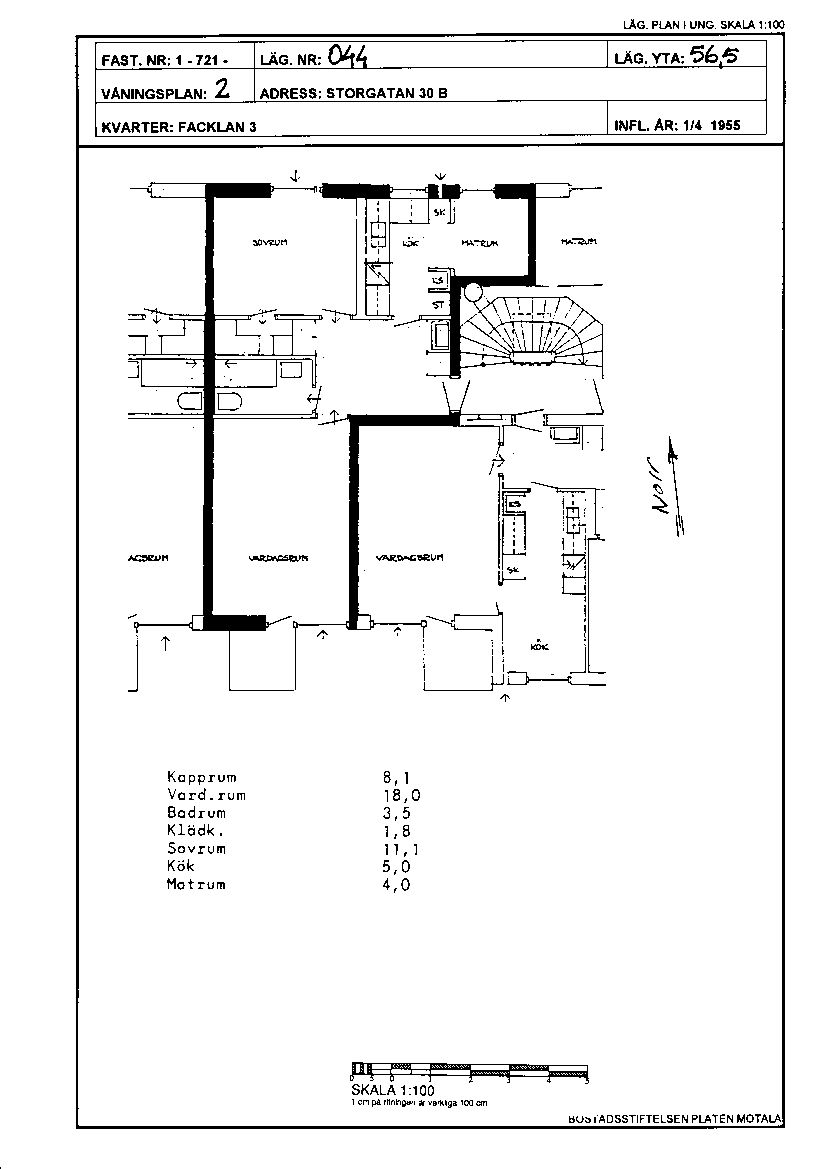 Storgatan 30 B, 591 38, MOTALA