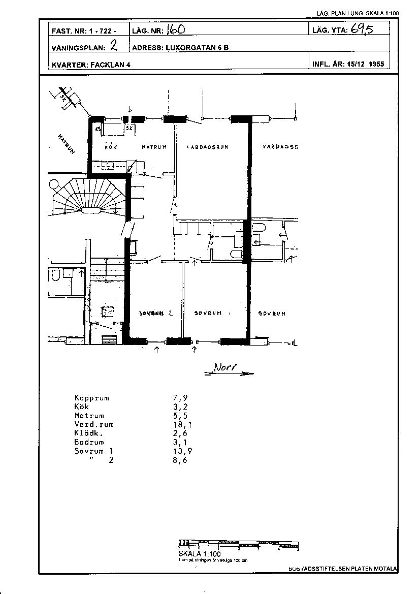 Luxorgatan 6 B, 591 39, MOTALA