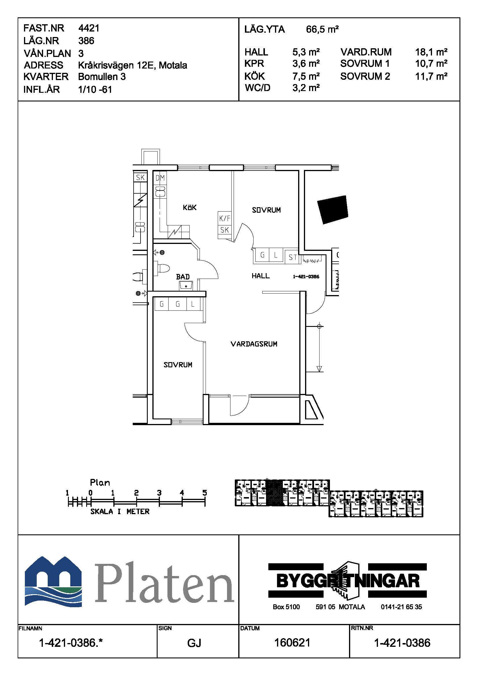 Kråkrisvägen 12 E, 591 55, MOTALA 2