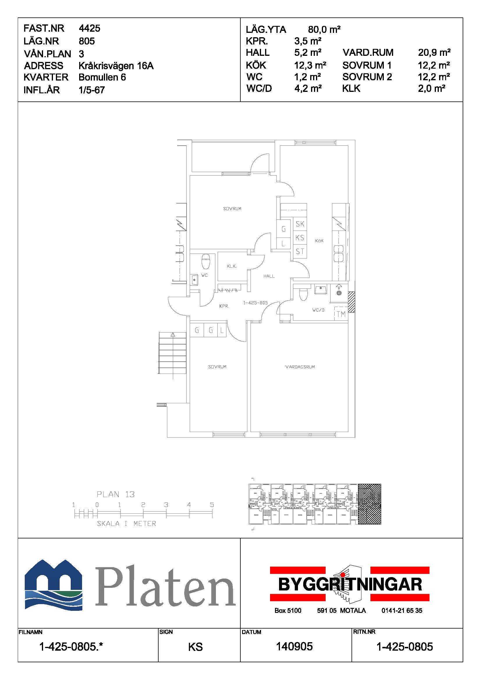 Kråkrisvägen 16 A, 591 55, Motala