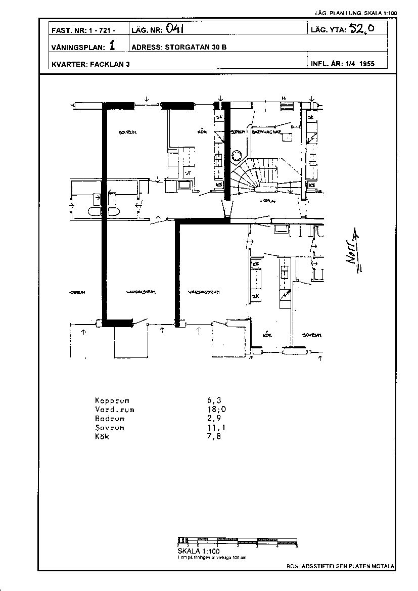 Storgatan 30 B, 591 38, MOTALA