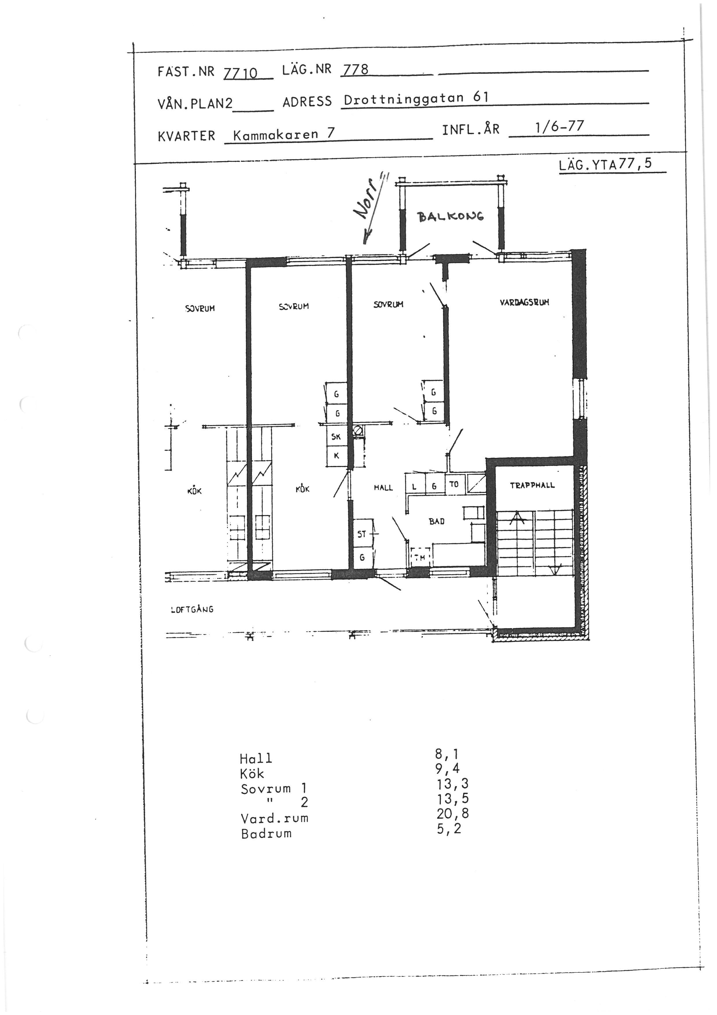 Nedre Kaptensgatan  7, 591 27, MOTALA