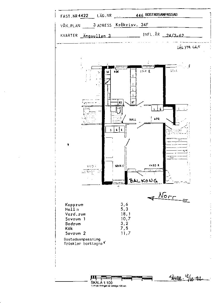Kråkrisvägen 34 F, 591 54, MOTALA