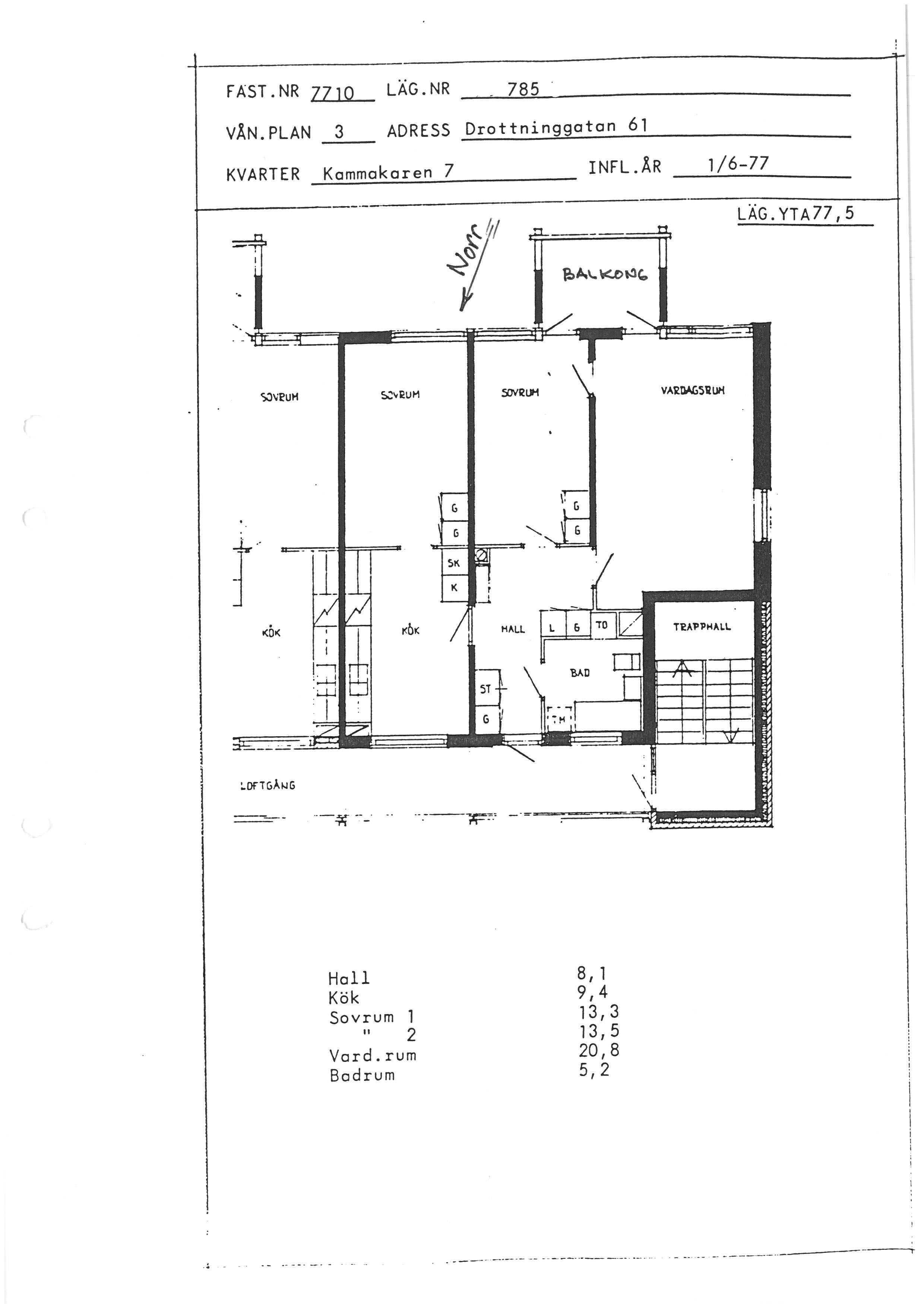 Nedre Kaptensgatan 7, 591 27, MOTALA 3