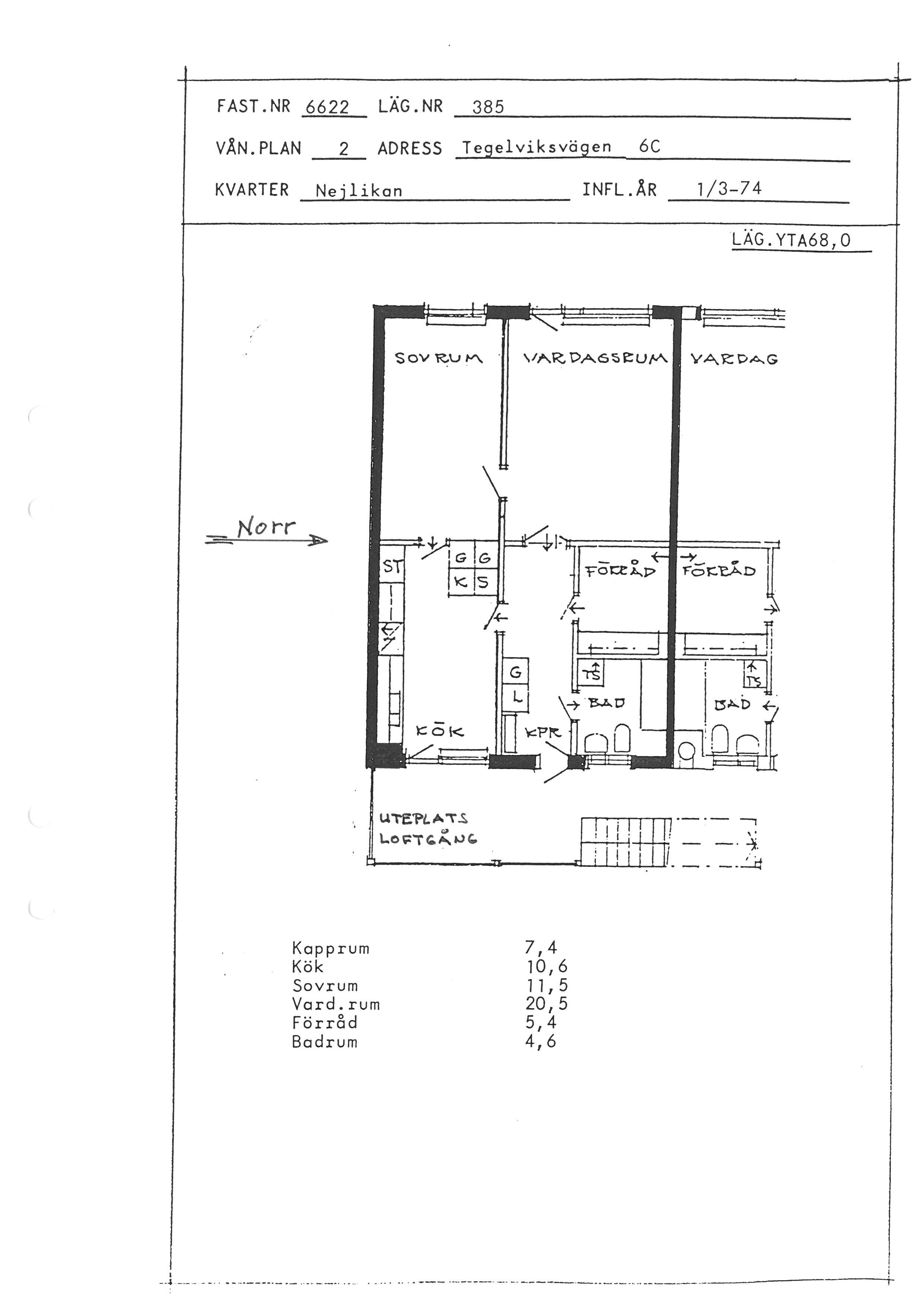 Tegelviksvägen 6 C, 591 70, MOTALA 3