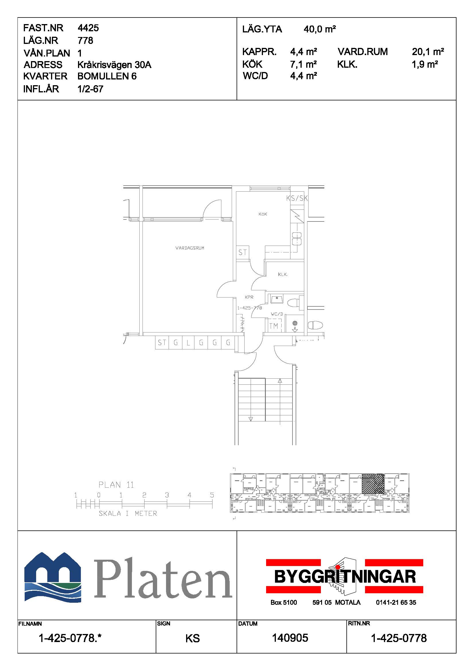 Kråkrisvägen 30 A, 591 55, MOTALA