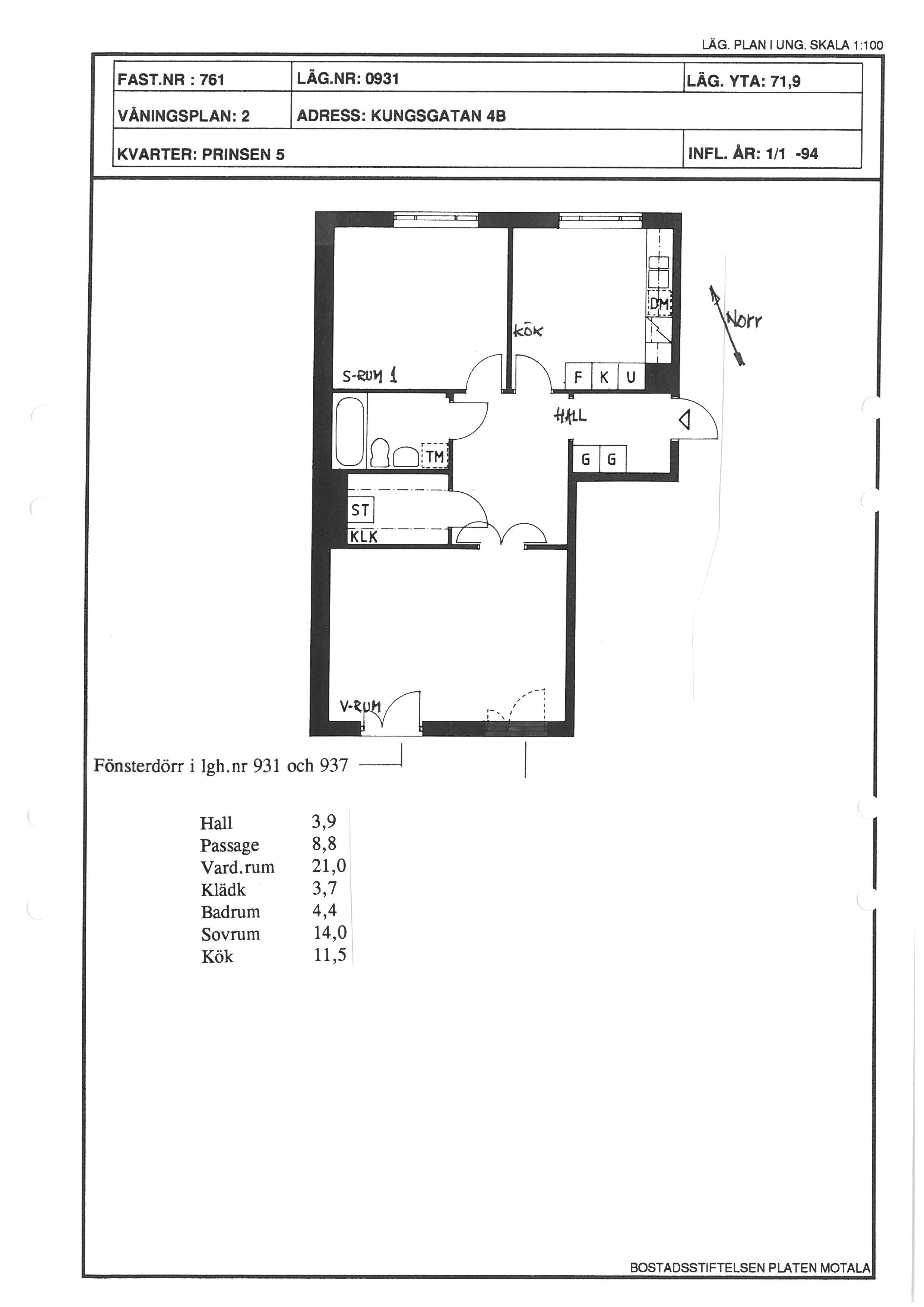 Kungsgatan 4 B, 591 30, MOTALA 3